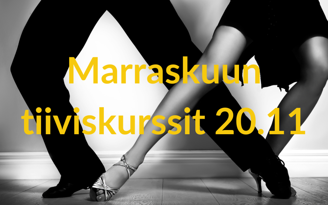 Marraskuun tiiviskurssipäivä on sunnuntai 20.11